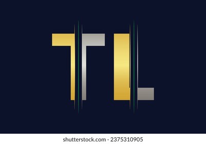 Diseño de la ilustración de la plantilla de logotipo de la carta TL.