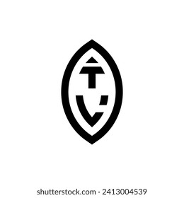 Monograma geométrico de línea TL con diseño profesional de alta calidad que se imprimirá bien