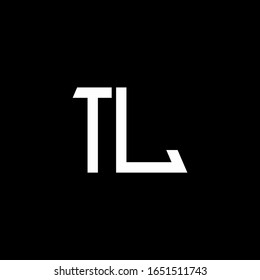 TL logo abstract monogram isolated on black background