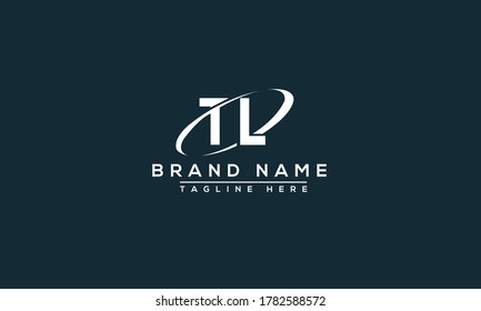 Elemento de promoción de marca gráfica vectorial de plantilla de diseño de logotipo TL.