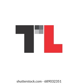TL logo letter design vector