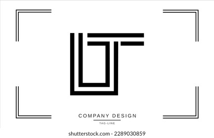 TL, LT, Abstract Letters Logo Monogram