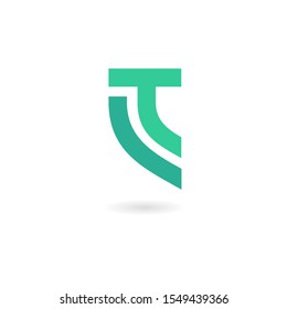 TL or LT letter initial logo concept design in minimalist style