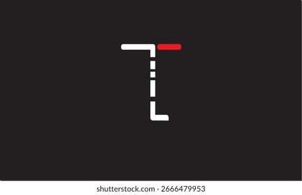 MONOGRAMA DEL LOGOTIPO DE LA LETRA ABSTRACTAS TL, LT, T