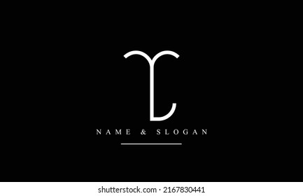TL, LT, T, L abstract letters logo monogram