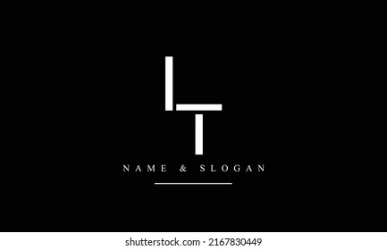 TL, LT, T, L abstrakte Buchstaben Logo-Monogramm