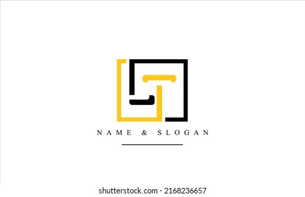 TL, LT, T, L abstract letters logo monogram