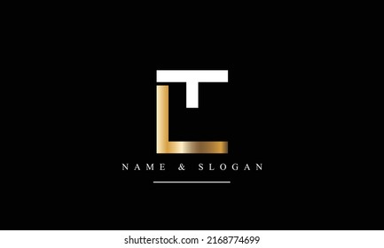 TL, LT, T, letras labradas monograma