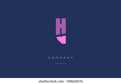tl t l pink blue pastel modern abstract alphabet company logo design vector icon template letter 