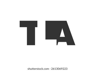 TLA logo design. Initial letter T L A bold font style for tech startups, consulting, corporate branding. Creative company name, headlines typography identity, trendy logotype. Vector illustration.