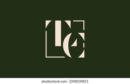 TLC monogram vector logo design