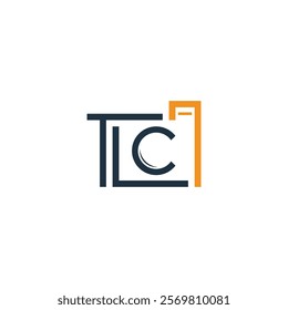 The TLC Photography logo combines camera and letter elements with a modern design. The dark blue and orange colors reflect TLC's professionalism and creativity.