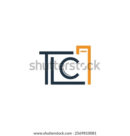 The TLC Photography logo combines camera and letter elements with a modern design. The dark blue and orange colors reflect TLC's professionalism and creativity.