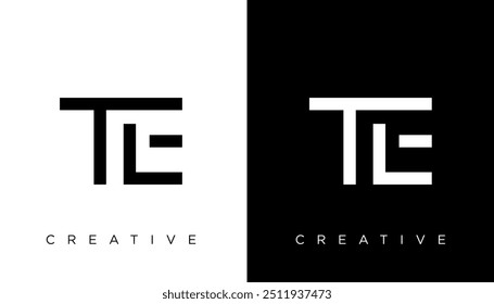TLE Logo Letter Monogram vector Design template