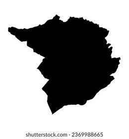 Tlemcen province map, administrative division of Algeria.