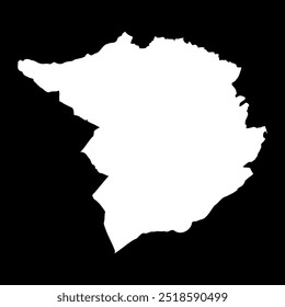 Tlemcen province map, administrative division of Algeria.