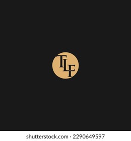 TLF Letter Logo Design Template, TLF circle Icon,
