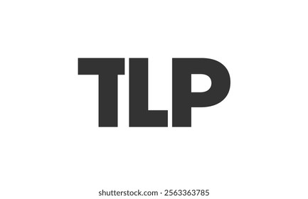 TLP logo design template with strong and modern bold text. Initial based vector logotype featuring simple and minimal typography. Trendy company identity ideal for businesses brand presence.