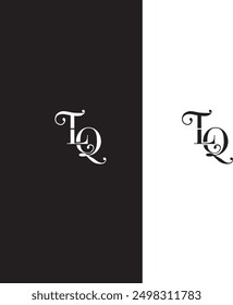 tlq monogram letter logo design