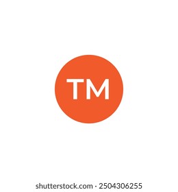 TM and circle symbol design template