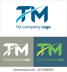 TM Company Logo - TM Logo - T Logo - TM Company Business Logo - TM vector 