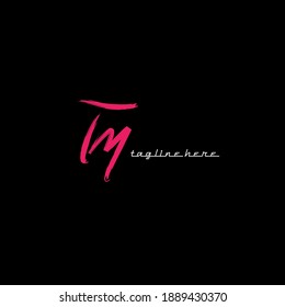 Logo manuscrito de Tm para la identidad