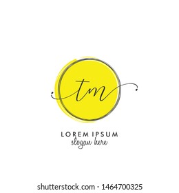 TM Initial beauty monogram logo vector