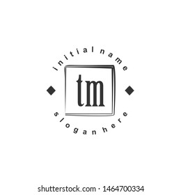 TM Initial beauty monogram logo vector
