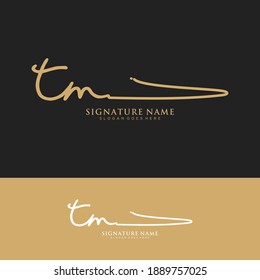 TM Initial letter handwriting and signature logo.