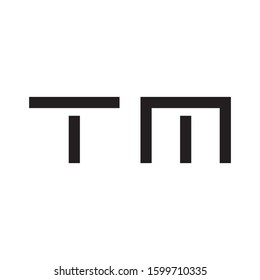 TM initial letter logo template vector icon design