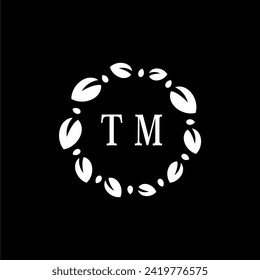 TM Letra carta naturaleza Iconos de arte vectorial y gráficos