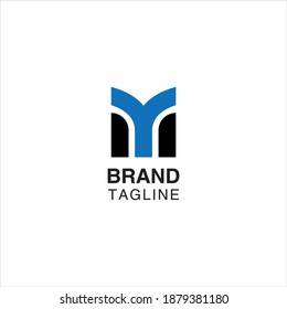 TM letter combination logo concept for financial business