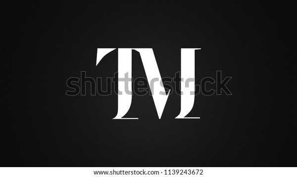 Tm Letter Logo Design Template Vector Stock Vector (Royalty Free ...