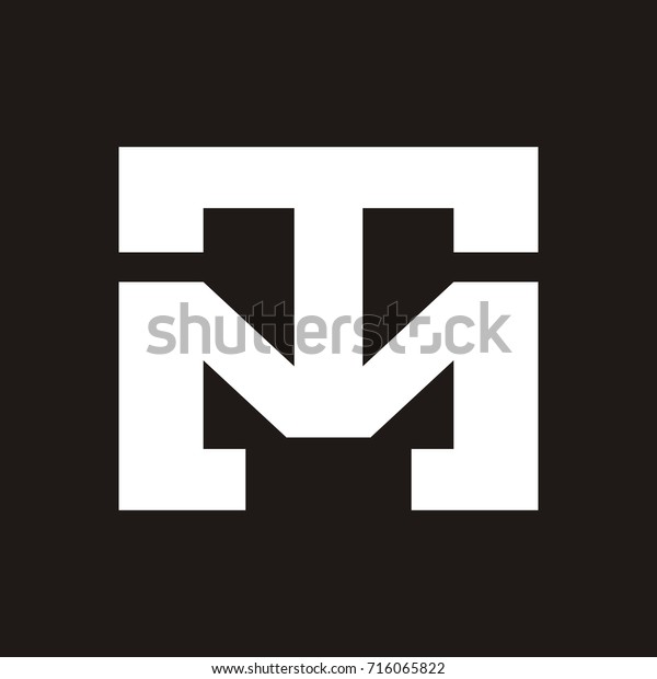 Tm Letter Logo Design Template Vector 库存矢量图（免版税）716065822
