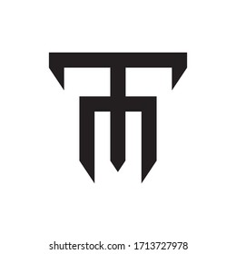 TM letter logo design vector