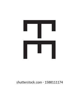 TM letter logo template vector icon design