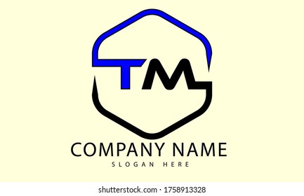 TM letter vector of design logo illustration.