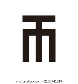 TM  Logo Design. Creative TM letter Template.