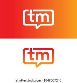 TM logo messenger app logo