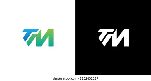 TM Logo, TM Monogram, Initial TM Logo, Letter TM Logo, Icon, Vector