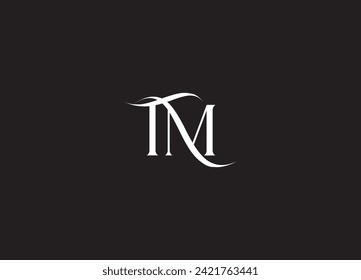 TM Logo, TM Monogram, Initial TM Logo, Letter TM Logo, Icon, Vector