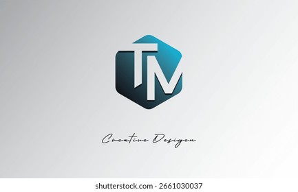 TM Minimal Polygon Shape Abstract Negative Space Symbol for Branding Use"
