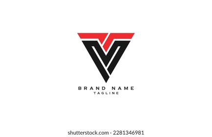 TM, MT, Abstract initial monogram letter alphabet logo design