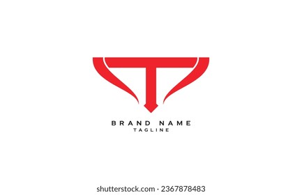 TM, MT, Abstract initial monogram letter alphabet logo design