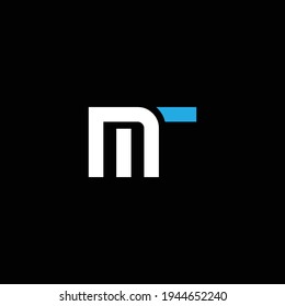 TM or MT abstract outstanding professional business awesome artistic branding company different colors illustration logo