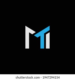 TM or MT abstract outstanding professional business awesome artistic branding company different colors illustration logo