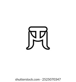 TM- oder MT-Logo und Symboldesign