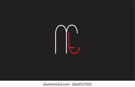 TM, MT, ME ABSTRAKTER BUCHSTABE LOGO MNOGRAMM
