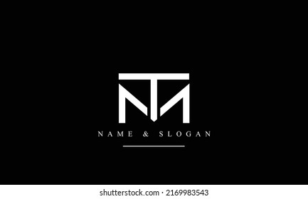 TM, MT, T, M letras abstractas logotipo monograma