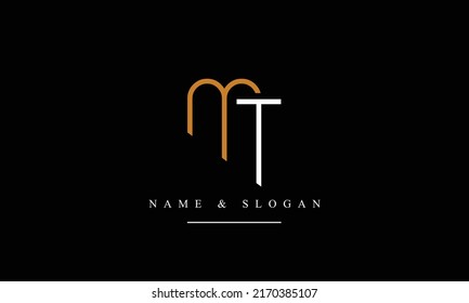 TM, MT, T, M abstract letters logo monogram